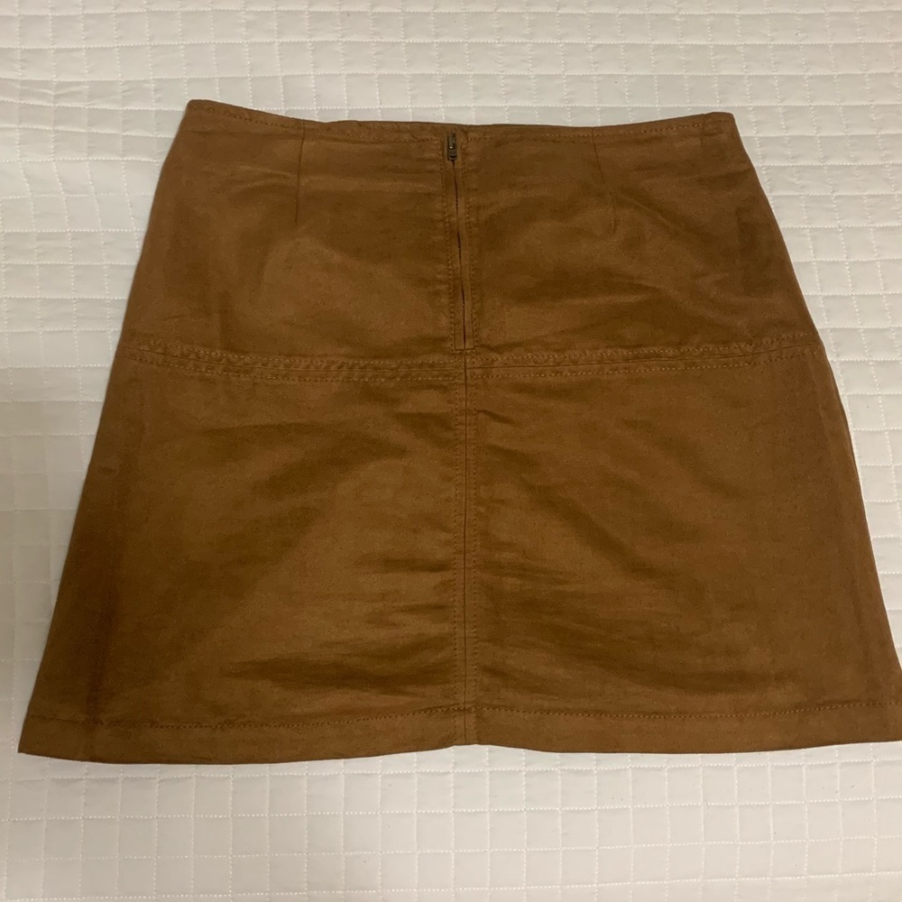 SANCTUARY - Brown Suede Skirt - Women's - Medium - Picture 2 of 3